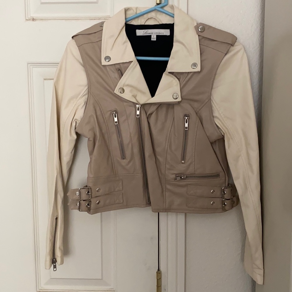 Lovers + friends faux leather jacket
